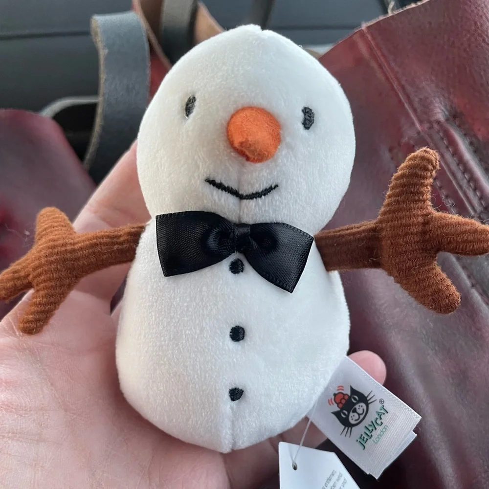 RETIRED Orig release, BNWT Jellycat Festive Folly Snowman Mini Not ornament! - Picture 8 of 9
